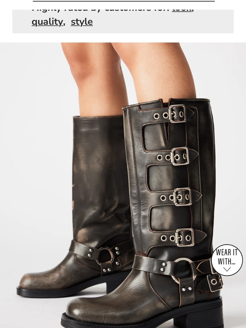 Steve Madden ROCKY Brown Distressed Boot